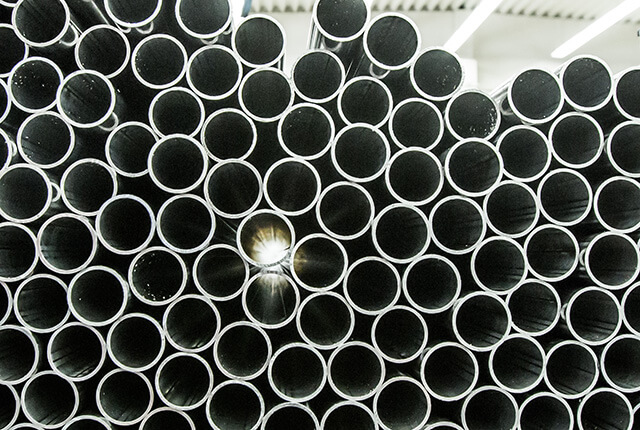 tubos, barras y rodillos de acero